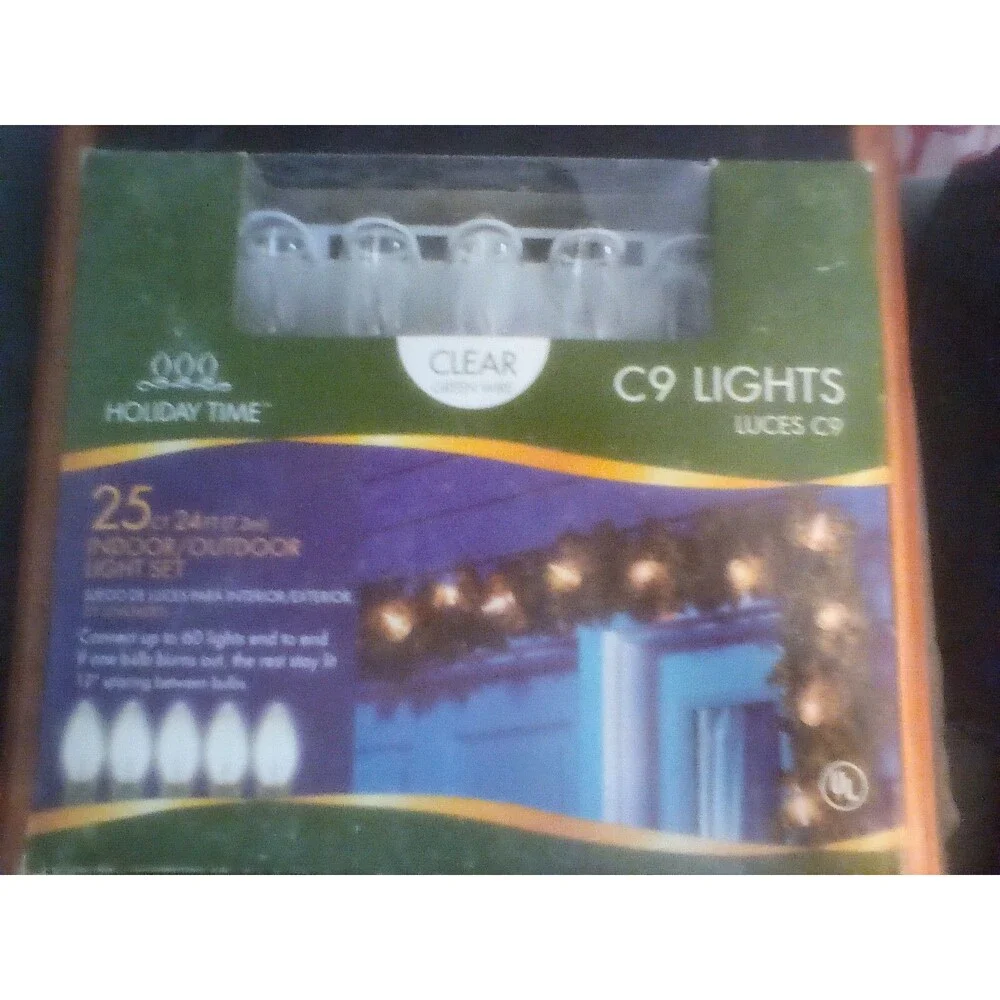Holiday Time 25 Count C9 Indoor / Outdoor Light Set